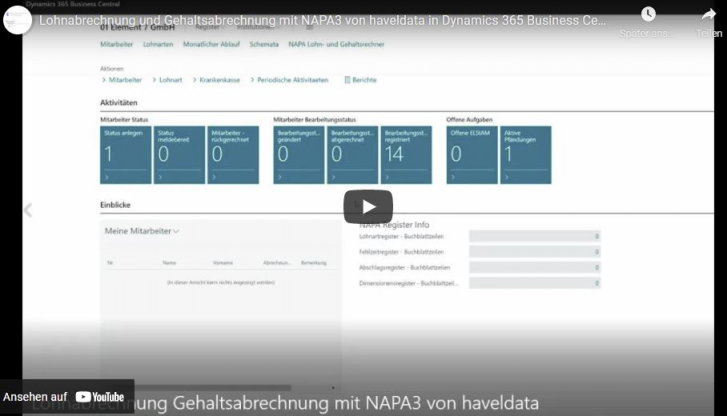Lohn- Gehaltsabrechnung mit NAPA3